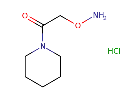 Molecular Structure of 511531-59-2 (1-[(AMinooxy)acetyl]-piperidine Monohydrochloride)