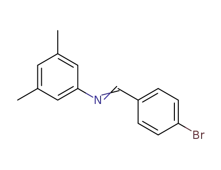 Molecular Structure of 348601-49-0 (3,5-dimethyl-N-(4-bromobenzylidene)aniline)