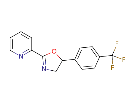 Molecular Structure of 1383925-61-8 ((+/-)-2-(pyrid-2-yl)-5-[4-(trifluoromethyl)phenyl]-1,3-oxazoline)