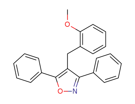 4-[(2-methoxyphenyl)methyl]-3,5-diphenylisoxazole