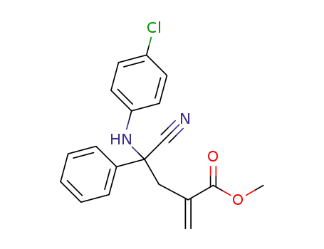 methyl 4-(4-chlorophenylamino)-4-cyano-2-methylene-4-phenylbutanoate