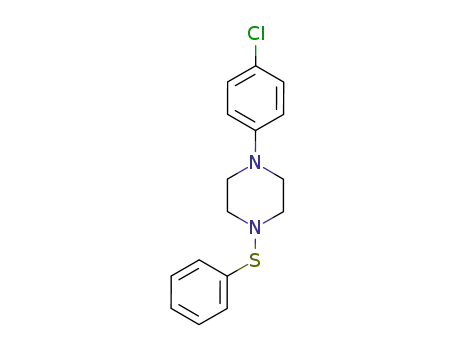 Molecular Structure of 63633-99-8 (Piperazine, 1-(4-chlorophenyl)-4-(phenylthio)-)
