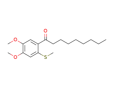 1-(4,5-dimethoxy-2-(methylthio)phenyl)nonan-1-one