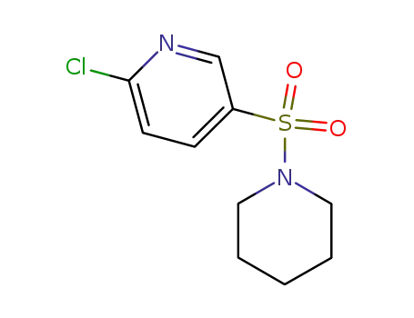 Molecular Structure of 64614-52-4 (2-CHLORO-5-(PIPERIDINE-1-SULFONYL)-PYRIDINE)