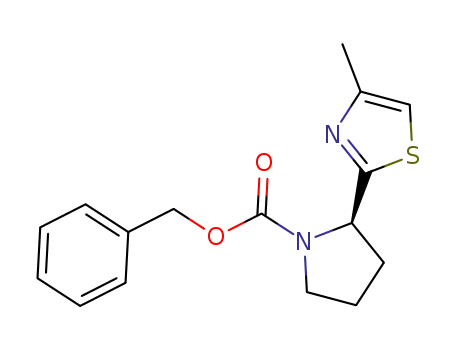 (R)-benzyl 2-(4-methylthiazol-2-yl)pyrrolidine-1-carboxylate