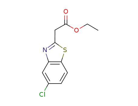 Molecular Structure of 881634-13-5 (ethyl 2-(5-chlorobenzo[d]thiazol-2-yl)acetate)