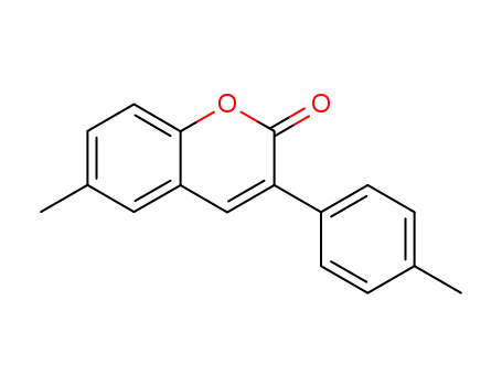 2H-1-Benzopyran-2-one, 6-methyl-3-(4-methylphenyl)-