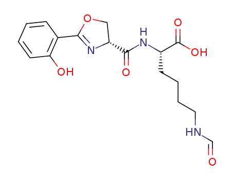 (2S)-6-formamido-2-[(4R)-2-(2-hydroxyphenyl)-Δ<sup>2</sup>-1,3-oxazoline-4-carboxamido]hexanoic acid