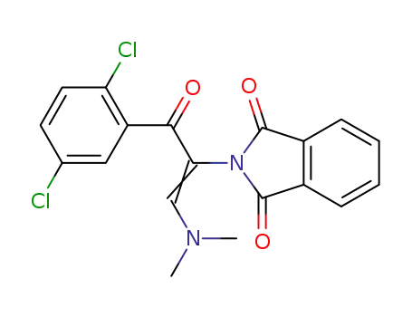 2-(3-(2,5-dichlorophenyl)-1-(dimethylamino)-3-oxoprop-1-en-2-yl)isoindoline-1,3-dione
