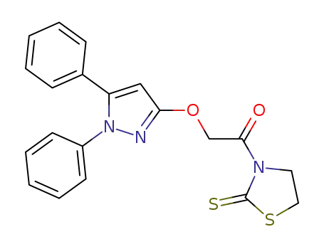 2-(1,5-diphenyl-1H-pyrazol-3-yloxy)-1-(2-thioxothiazolidin-3-yl)ethanone