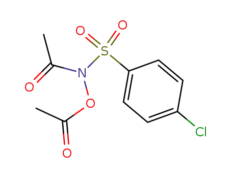 Molecular Structure of 142867-52-5 (N-ACETYL-N-ACETOXY-4-CHLOROBENZENESULFONAMIDE)