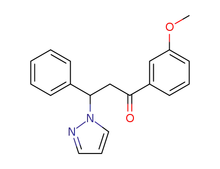 1-(3-methoxyphenyl)-3-phenyl-3-(1H-pyrazol-1-yl)propan-1-one