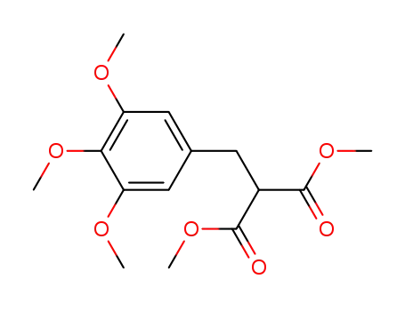 Molecular Structure of 146120-87-8 (Propanedioic acid, [(3,4,5-trimethoxyphenyl)methyl]-, dimethyl ester)
