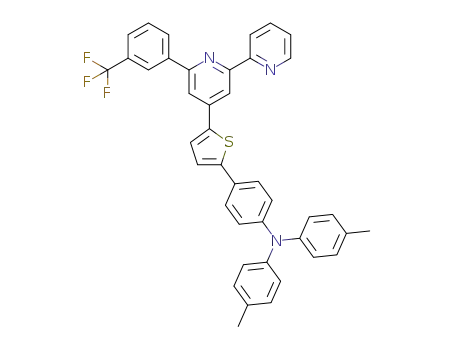 4-methyl-N-p-tolyl-N-[4-[5-[6-[3-(trifluoromethyl)phenyl]-2,2'-bipyridin-4-yl]thiophen-2-yl]phenyl]aniline