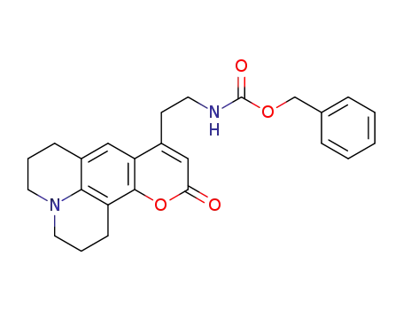 Molecular Structure of 1361253-97-5 ([2-(10-oxo-2,3,5,6-tetrahydro-1H,4H,10H-11-oxa-3a-aza-benzo[de]anthracen-8-yl)ethyl]carbamic acid benzyl ester)