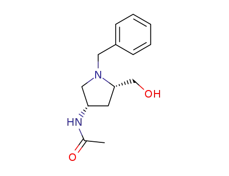 N-[(3S,5S)-1-benzyl-5-(hydroxymethyl)pyrrolidin-3-yl]ethanamide