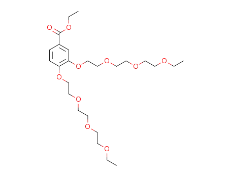 Molecular Structure of 916817-35-1 (ethyl 3,4-bis-(2-(2-(2-ethoxyethoxy)ethoxy)ethoxy)benzoate)