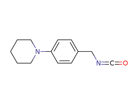 Molecular Structure of 581812-83-1 (Piperidine, 1-[4-(isocyanatomethyl)phenyl]-)