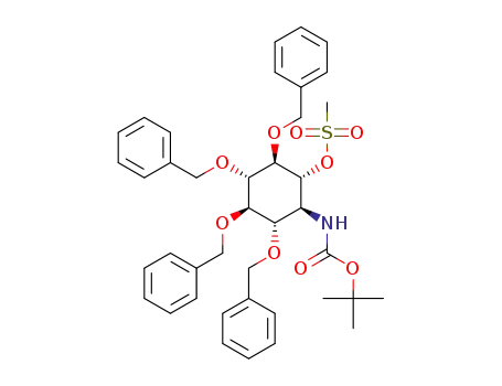(1R,2R,3S,4R,5S,6S)-2,3,4,5-tetrakis(benzyloxy)-6-(tert-butoxycarbonylamino)cyclohexyl methanesulfonate