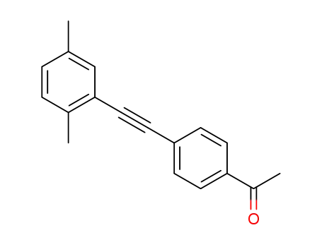 Molecular Structure of 1416332-23-4 (1-{4-[(2,5-dimethylphenyl)ethynyl]phenyl}ethan-1-one)