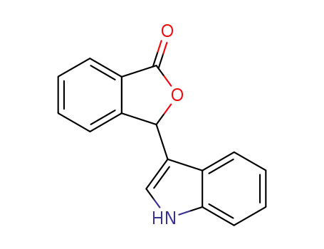 Molecular Structure of 6936-87-4 (3-(1H-indol-3-yl)-3H-isobenzofuran-1-one)