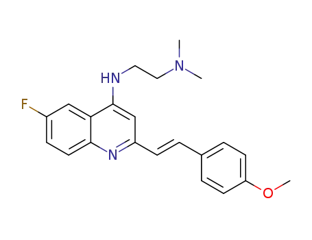 (E)-N<SUP>1</SUP>-(6-fluoro-2-(4-methoxystyryl)quinolin-4-yl)-N<SUP>2</SUP>,N<SUP>2</SUP>-dimethylethane-1,2-diamine