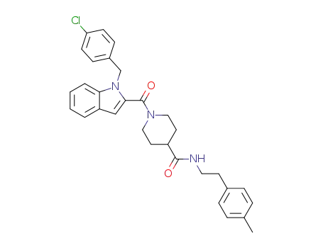 1-(1-(4-chlorobenzyl)-1H-indole-2-carbonyl)-N-(4-methylphenethyl)piperidine-4-carboxamide