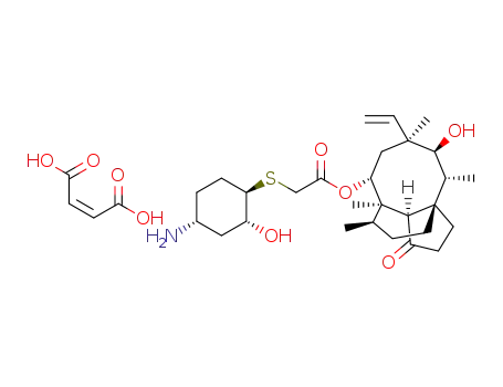 14-O-{[(1R,2R,4R)-4-amino-2-hydroxy-cyclohexylsulfanyl]-acetyl}-mutilin hydrogenmaleate