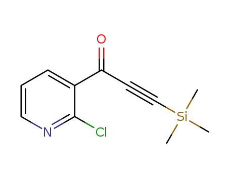 Molecular Structure of 1370689-87-4 (1-(2-chloropyridin-3-yl)-3-(trimethylsilyl)prop-2-yn-1-one)