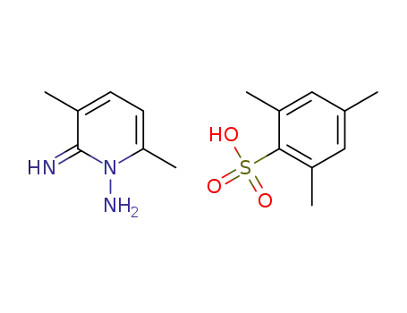 Molecular Structure of 1376769-16-2 (1-amino-3,6-dimethylpyridin-2(1H)-iminium 2,4,6-trimethylbenzenesulfonate)