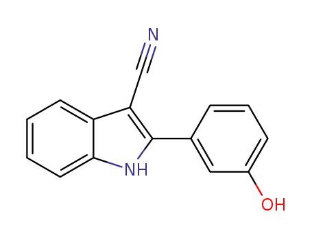 2-(3-hydroxyphenyl)-1H-indole-3-carbonitrile