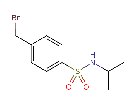 Molecular Structure of 448965-27-3 (4-(bromomethyl)-N-(propan-2-yl)benzene-1-sulfonamide)