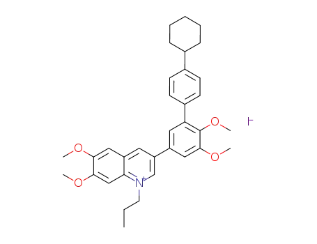 Molecular Structure of 1353554-61-6 (C<sub>34</sub>H<sub>40</sub>NO<sub>4</sub><sup>(1+)</sup>*I<sup>(1-)</sup>)