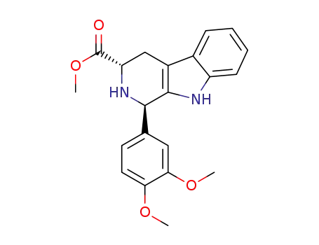 methyl (1R,3S)-1-(3,4-dimethoxyphenyl)-2,3,4,9-tetrahydro-1H-pyrido[3,4-b]indole-3- carboxylate