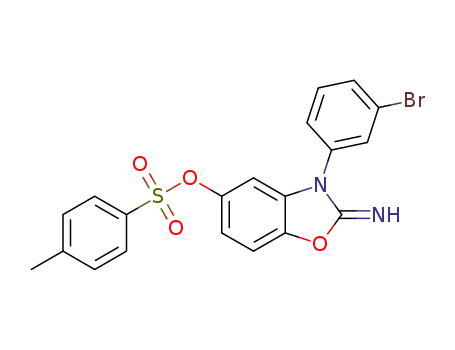 3-(3-bromophenyl)-2-imino-2,3-dihydrobenzo[d]oxazol-5-yl 4-methylbenzenesulfonate