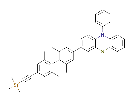 10-phenyl-3-{2,2',6,6'-tetramethyl-4'-[(trimethylsilyl)ethynyl]biphenyl-4-yl}-10H-phenothiazine