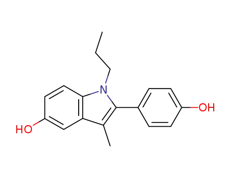 1H-Indol-5-ol, 2-(4-hydroxyphenyl)-3-methyl-1-propyl-