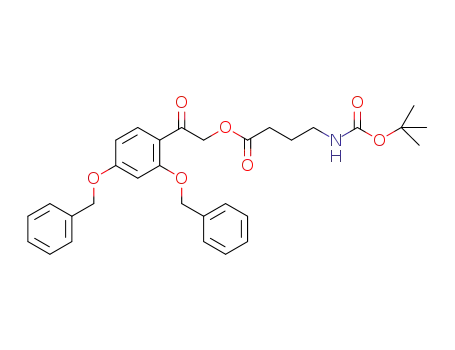 2-(2,4-bis(benzyloxy)phenyl)-2-oxoethyl-4-(tert-butoxycarbonylamino)butanoate