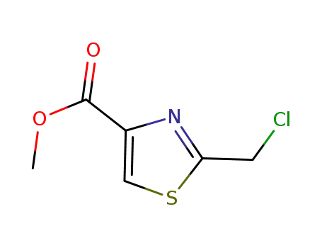 Molecular Structure of 321371-29-3 (4-Thiazolecarboxylicacid,2-(chloromethyl)-,methylester(9CI))