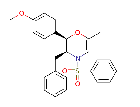 3-benzyl-2-(4-methoxyphenyl)-6-methyl-4-(toluene-4-sulfonyl)-3,4-dihydro-2H-[1,4]oxazine