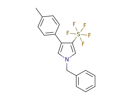 N-benzyl-3-pentafluorosulfanyl-4-tolylpyrrole