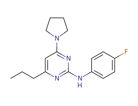 N-(4-fluorophenyl)-4-propyl-6-(pyrrolidin-1-yl)pyrimidin-2-amine