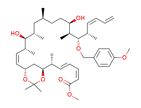 (R,2Z,4E)-methyl 6-((4S,6S)-6-{(1Z,3R,4S,5S,7S,10R,11S,12S,13S,14Z)-4,10-dihydroxy-12-[(4-methoxybenzyl)oxy]-3,5,7,11,13-pentamethylheptadeca-1,14,16-trien-1-yl}-2,2-dimethyl-1,3-dioxan-4-yl)hepta-2,4-dienoate