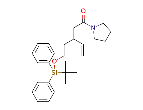 3-(2-((tert-butyldiphenylsilyl)oxy)ethyl)-1-(pyrrolidin-1-yl)pent-4-en-1-one