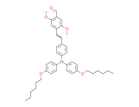 4-(4-(bis(4-(hexyloxy)phenyl)amino)styryl)-2,5-dimethoxybenzaldehyde