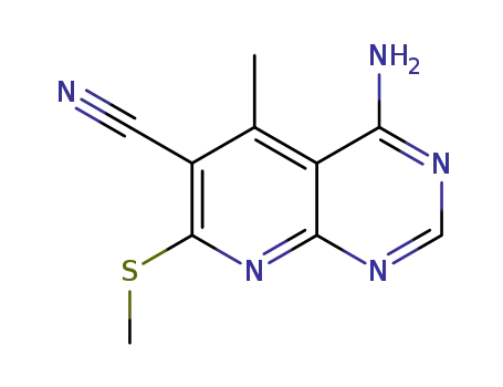 4-amino-5-methyl-7-(methylthio)pyrido[2,3-d]pyrimidine-6-carbonitrile