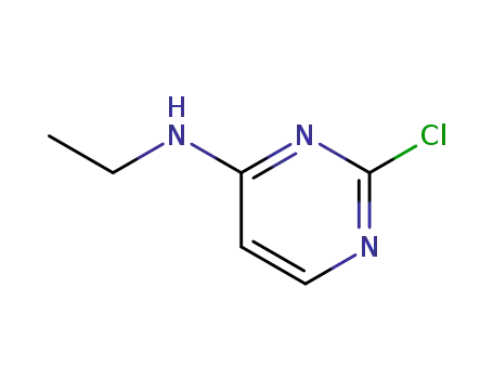 Molecular Structure of 86443-51-8 (2-chloro-N-ethylpyrimidin-4-amine)