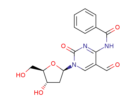 Molecular Structure of 1361013-59-3 (4-N-benzoyl-5-formyl-2'deoxycytidine)
