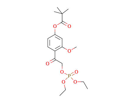 4-(2-(diethoxyphosphoryloxy)acetyl)-3-methoxyphenyl pivalate