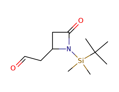 (4RS)-1-(tert-butyl-dimethylsilyl)-4-(2-oxoethyl)-2-oxoazetidine